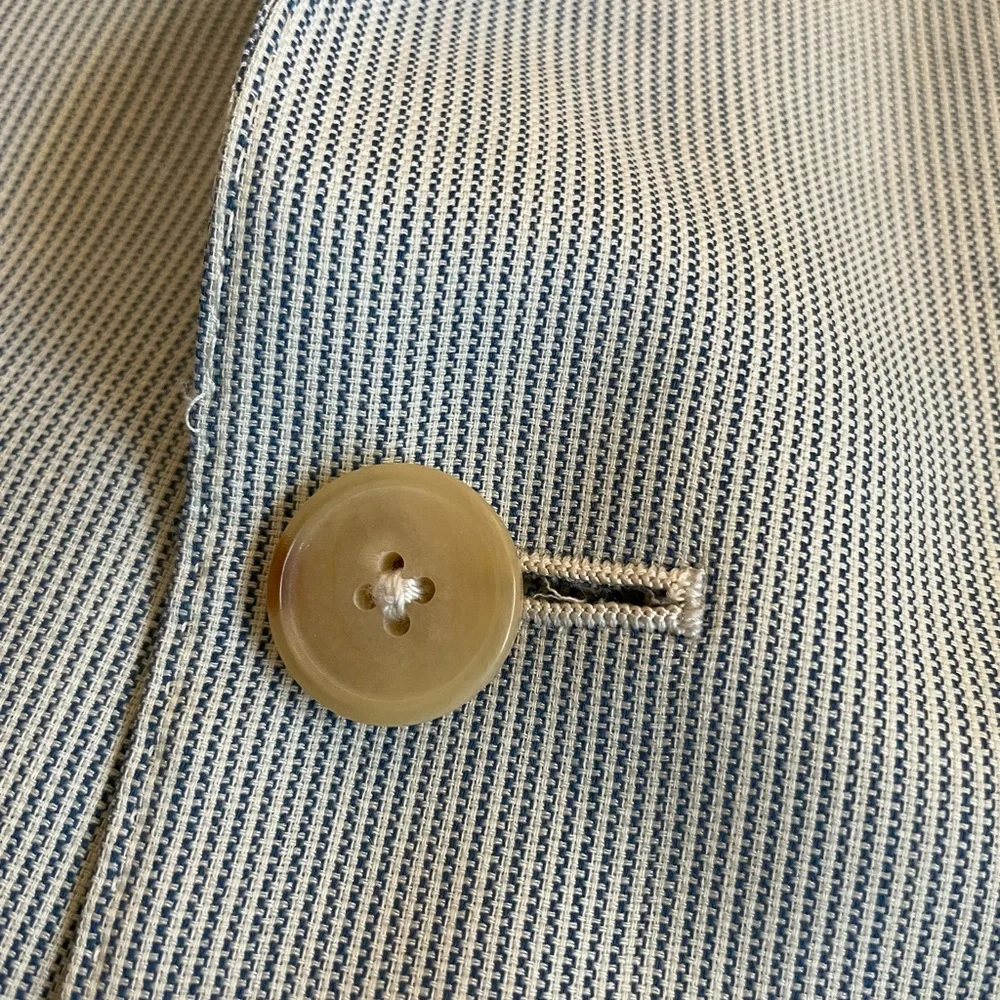 Ermenegildo Zegna Made in Italy‎ Vintage Subtle Fine Stripe Travel Jacket 44 R